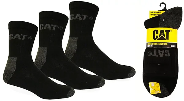 Réductions Castorama 3 Paires De Chaussettes Basses Caterpillar Work Sneakers Taille 41/45 1