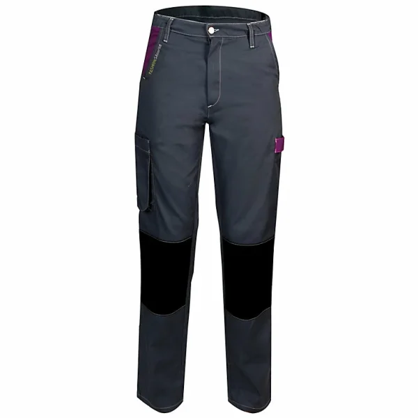 pas cher Castorama Pantalon De Bricolage Femme Fashion Sécurité Pep’s Gris/violette Taille 40/42 (M) 1