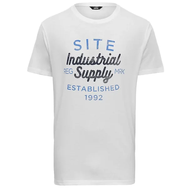 Neuve avec étiquette Castorama T-shirt Imprimé Blanc Site Lavaka Taille L 1