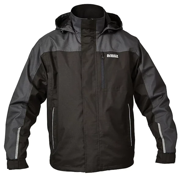 soldes officiel Castorama Veste Imperméable Noire Dewalt Taille M 1